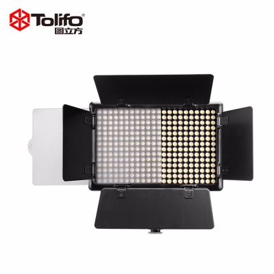 Tolifo圖立方PT-308B二代魅影LED攝像機頂補光燈雙調(diào)光