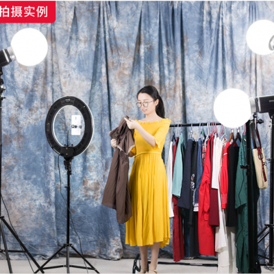 圖立方led攝影燈專業(yè)自拍照美顏燈淘寶服裝珠寶直播間補(bǔ)光燈套裝